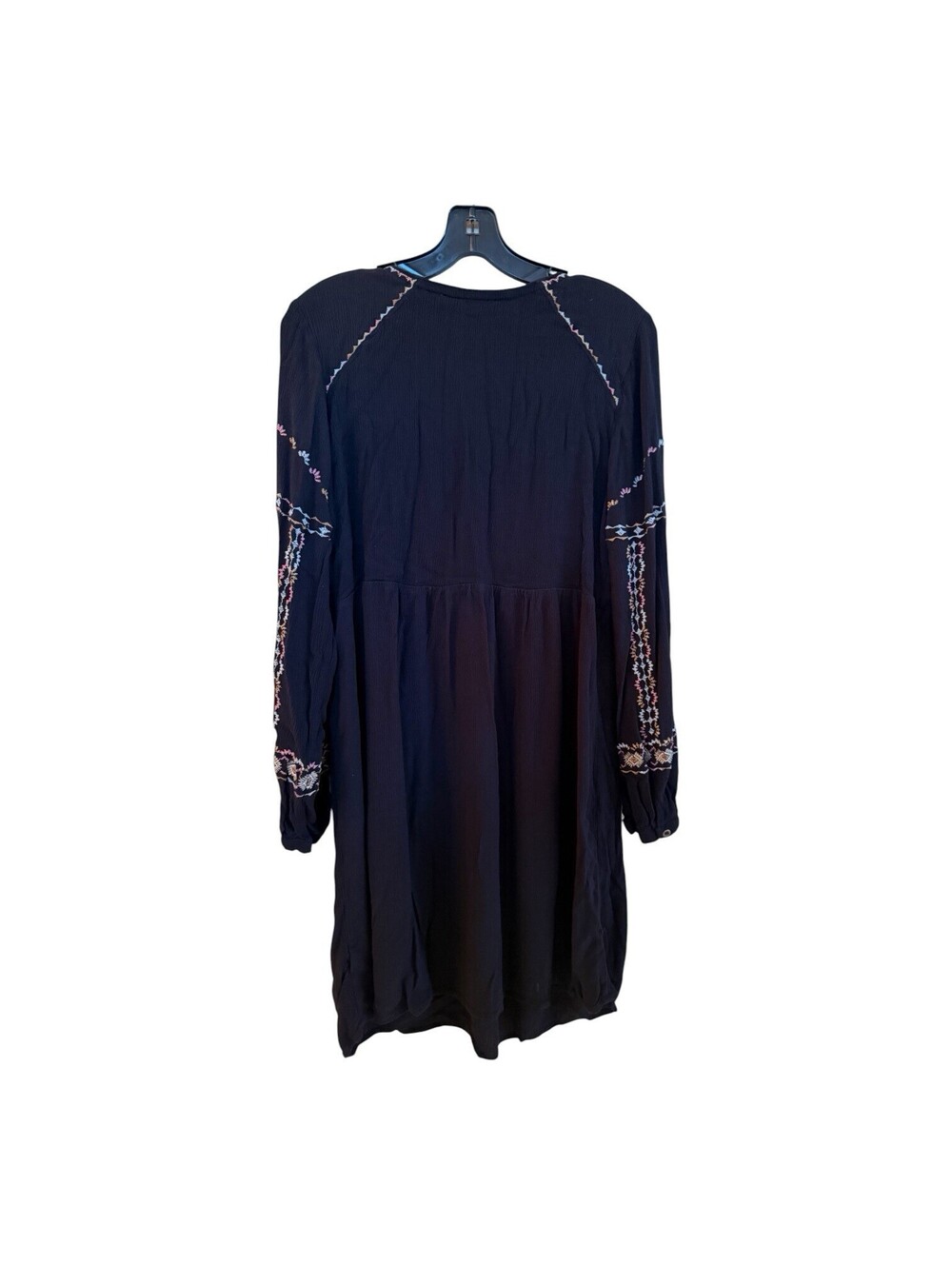 Knox Rose Bohemian Black Dress L - Picture 3 of 9